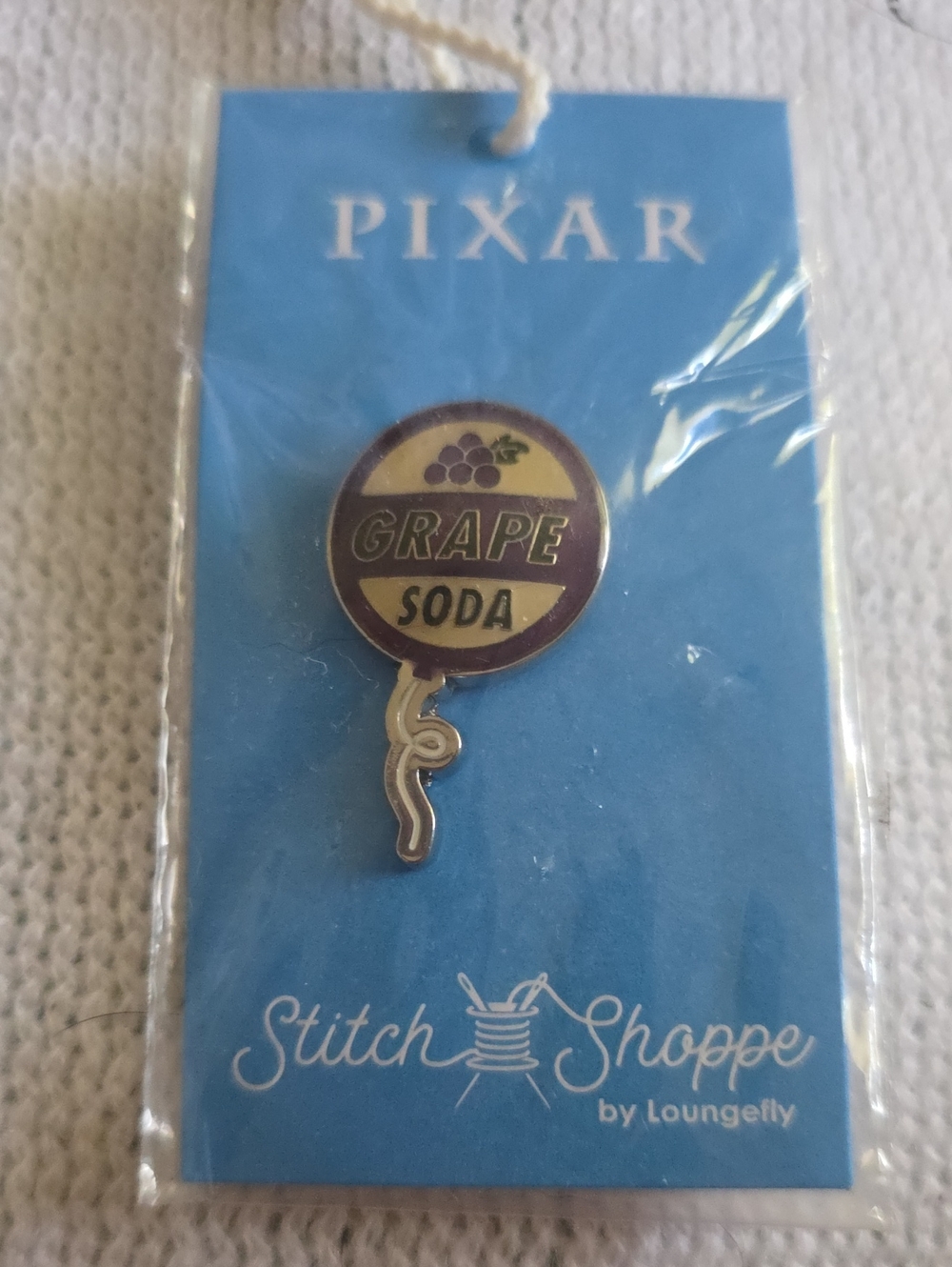 Loungefly Stitch Shoppe Collectors Pin "UP" Grape Soda Lid. NWT